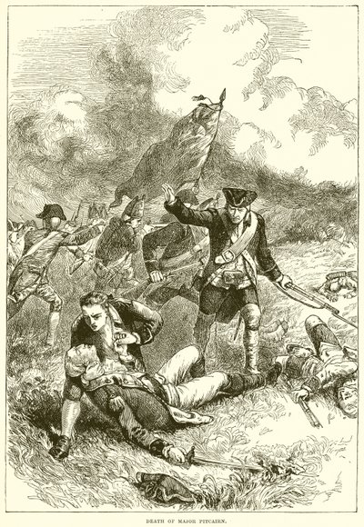 Tod von Major Pitcairn von English School