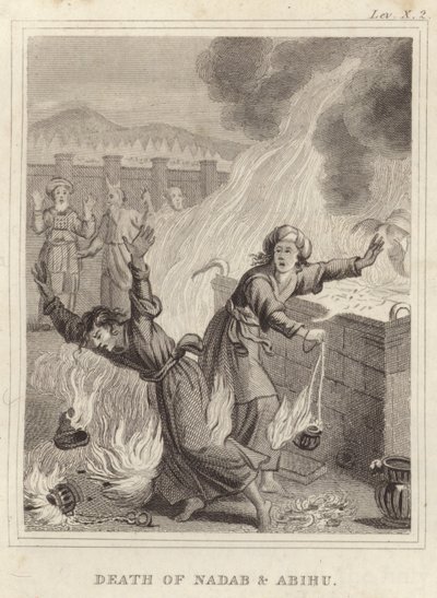 Tod von Nadab und Abihu von English School
