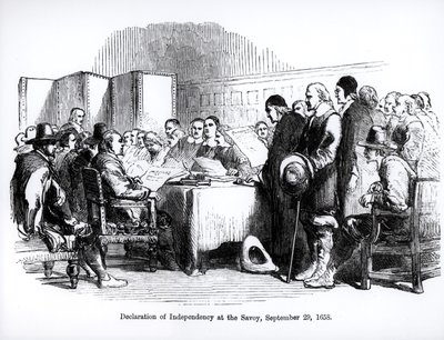 Erklärung der Unabhängigkeit im Savoy, 29. September 1658 von English School