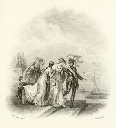 Abreise von Richard I aus Zypern von English School