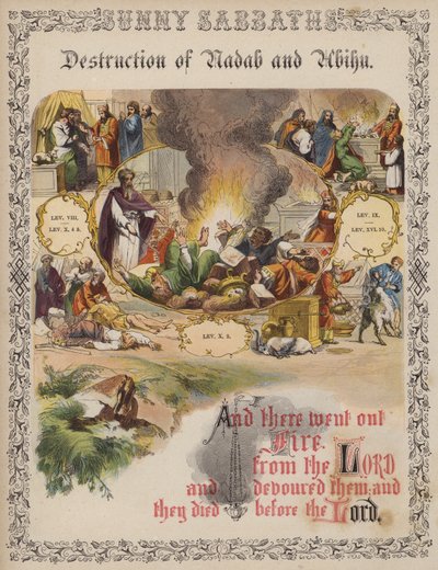 Zerstörung von Nadab und Abihu von English School
