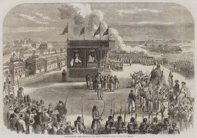 Versand des Mahmal oder Heiligen Teppichs von Kairo nach Mekka (Stich) von English School