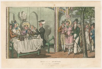 Doktor Syntax in den Vauxhall Gardens von English School