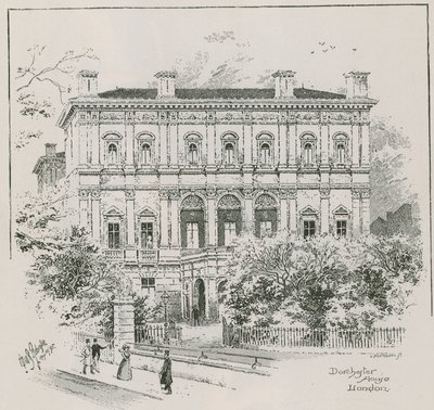 Dorchester House, Park Lane, London, die Residenz von Shahzada Nasrullah Khan von English School