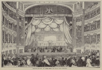 Zeichnung der Art Union Preise, Drury Lane Theatre, London von English School