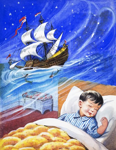 Träumend von Segelschiffen von English School