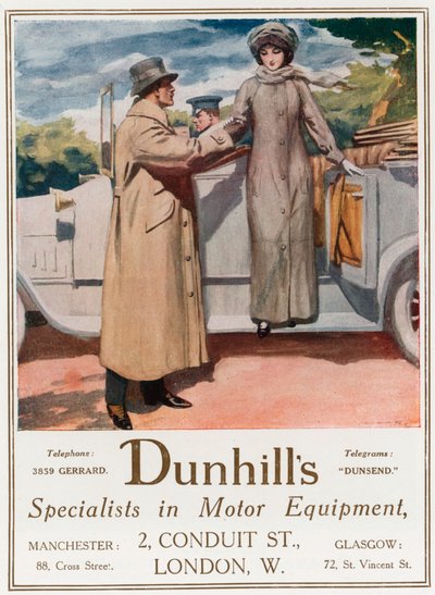 Dunhills, Spezialisten für Motorausrüstung, 2 Conduit Street von English School