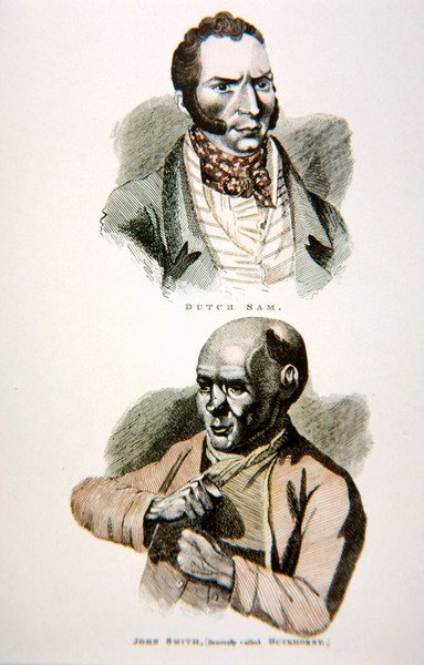 Dutch Sam und John Smith, aus einem Druck veröffentlicht 1812 von English School