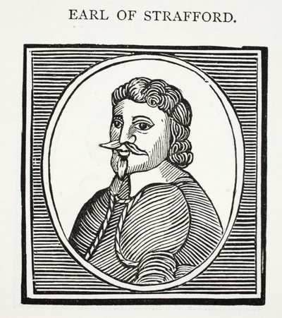 Earl of Strafford, Illustration aus Chap-books des achtzehnten Jahrhunderts von John Ashton, veröffentlicht 1882 von English School