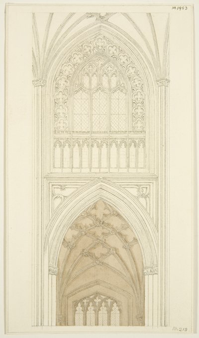 Ostseite des südlichen Querschiffs von St. Mary Redcliffe von English School
