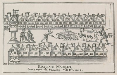 Eastcheap, um 1598 von English School