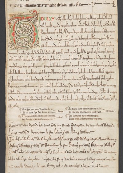 Egerton MS 2849, Membran III, um 1225-30 von English School