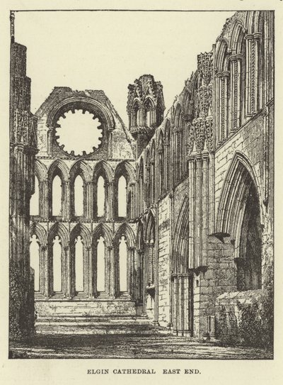 Kathedrale von Elgin, Ostende von English School
