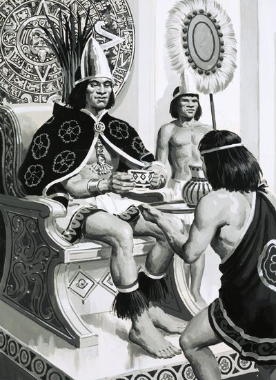 Kaiser Montezuma der Azteken trank gerne Kakao von English School