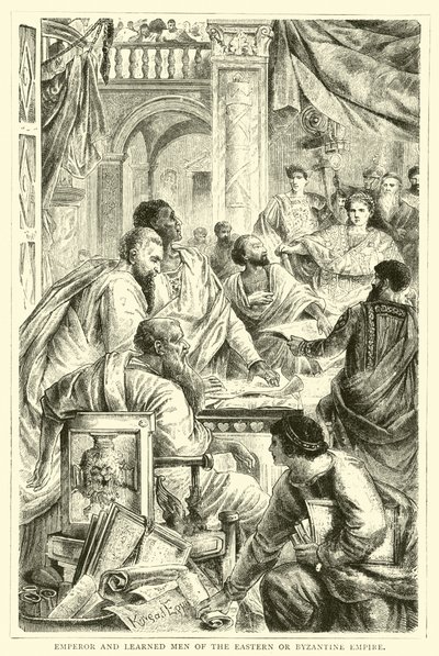 Kaiser und Gelehrte des östlichen oder byzantinischen Reiches von English School