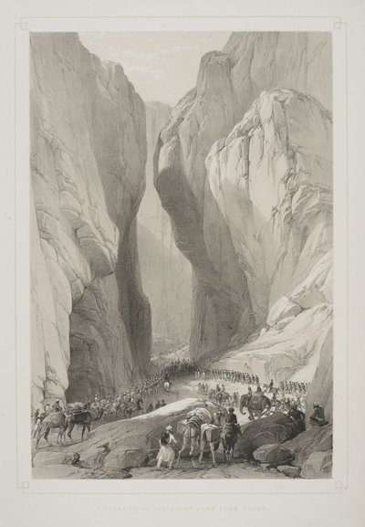Eingang zum Bolan-Pass von Dadur, aus 