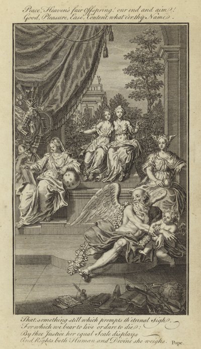 Epistel IV, Über die Natur und den Zustand des Menschen, in Bezug auf das Glück von Alexander Pope von English School