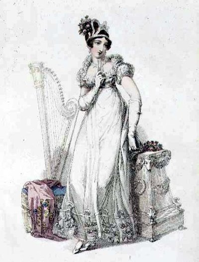 Abendkleid, Modeplatte aus Ackermann