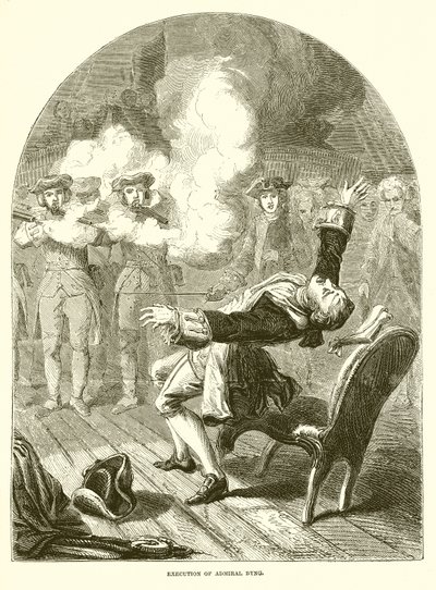 Hinrichtung von Admiral Byng von English School