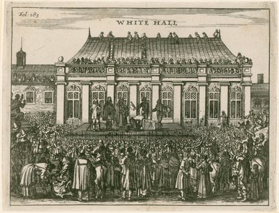 Hinrichtung von König Karl I. in Whitehall von English School