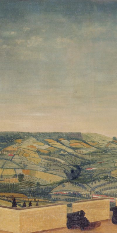 Weitläufige Landschaft von Rodborough Fort aus gesehen (Detail) von English School