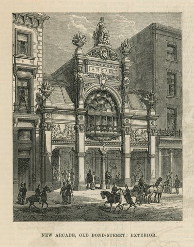 Außenansicht der neuen Arkade in der Old Bond Street von English School