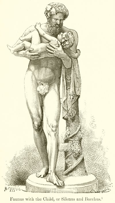 Faunus mit dem Kind, oder Silenus und Bacchus von English School