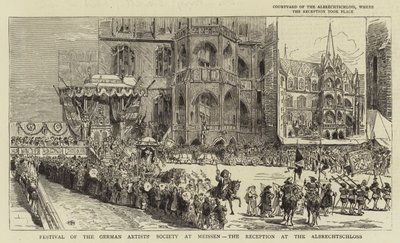 Fest der Deutschen Künstlergesellschaft in Meißen, der Empfang im Albrechtschloss von English School
