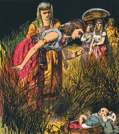 Das Auffinden des kleinen Moses von English School