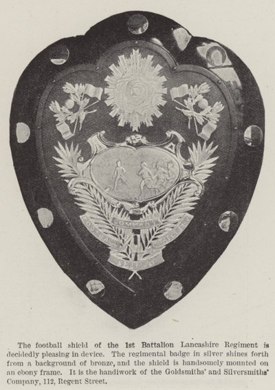 Erstes Bataillon Lancashire Regiment (Gravur) von English School