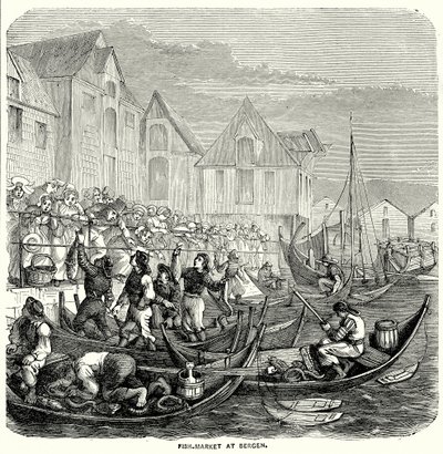 Fischmarkt in Bergen von English School