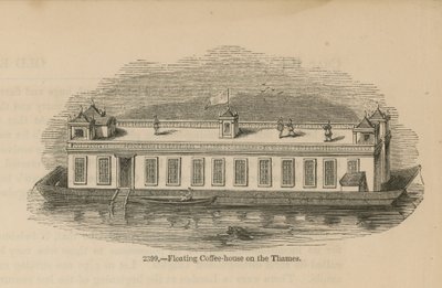 Schwimmendes Kaffeehaus auf der Themse von English School