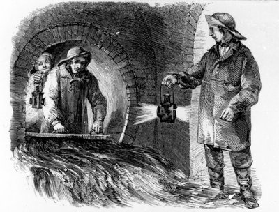 Die Kanalisation spülen, Illustration aus 