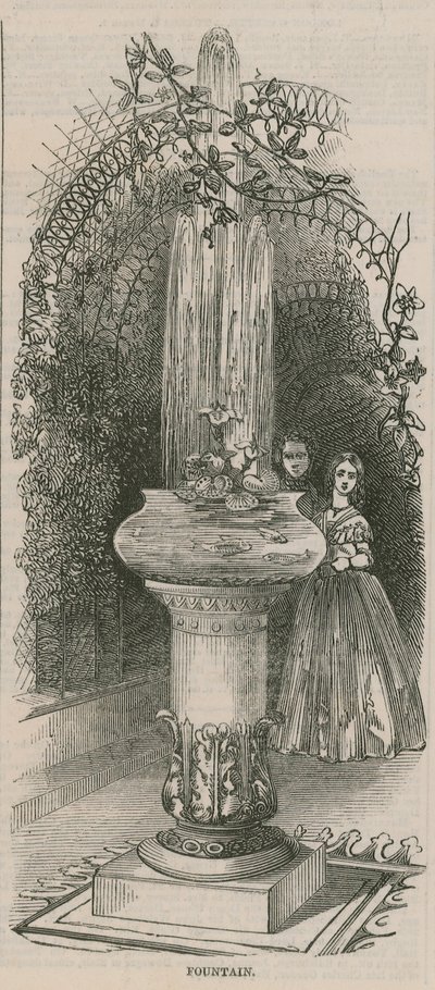 Brunnen auf einer Ausstellung der nützlichen Künste von English School