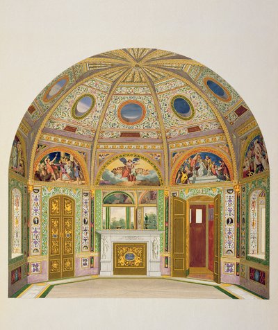 Freskodekoration im Sommerhaus des Buckingham Palace, aus The Decorations of the Garden Pavilion in the Grounds of Buckingham Palace von Ludwig Gruner (1801-82) und Anna Brownell Jameson (1794-1 von English School