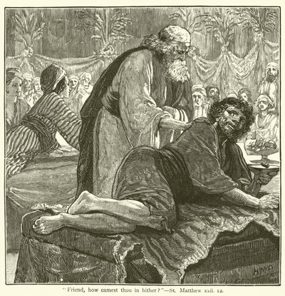 "Freund, wie bist du hier hereingekommen?", Matthäus, xxii von English School