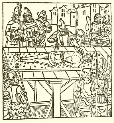Aus Lydgates Fall of Princes, 1494 von English School