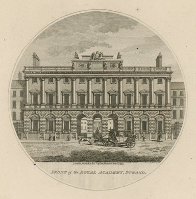 Vorderseite der Royal Academy, Strand von English School