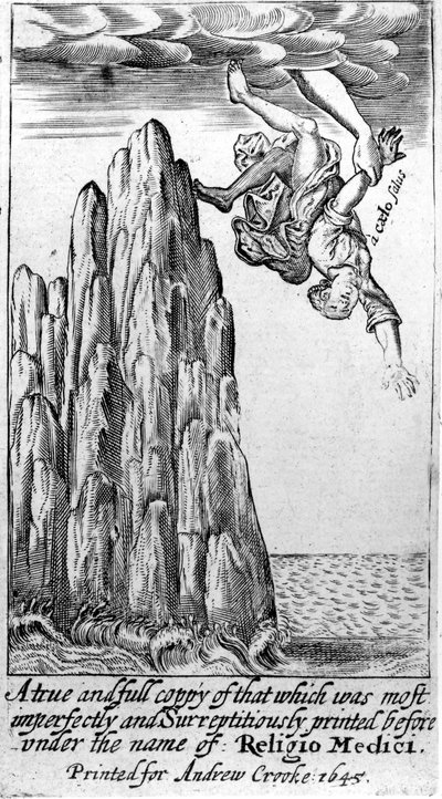 Frontispiz zu Religio Medici von Sir Thomas Browne, 1645 von English School