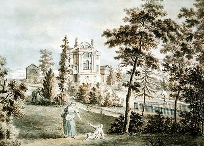 Gartenpavillon in einem Park, ca. 1725 von English School