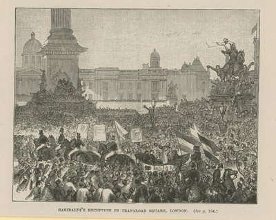 Garibaldis Empfang auf dem Trafalgar Square von English School