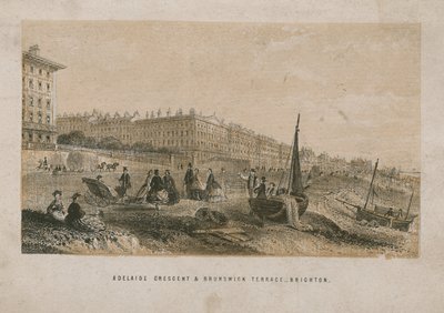 Allgemeine Ansicht der Adelaide Crescent und der Brunswick Terrace von English School