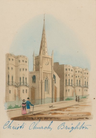 Allgemeine Ansicht der Christ Church in Brighton von English School