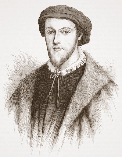 George Wishart, aus einem Druck im Besitz von David Laing, Illustration aus The History of Protestantism von James Aitken Wylie, veröffentlicht 1878 von English School