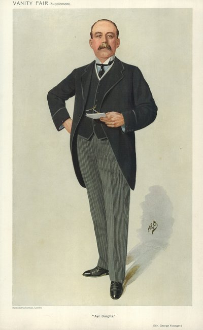 George Younger, Ayr Burghs, 6. Januar 1910, Vanity Fair Karikatur von English School