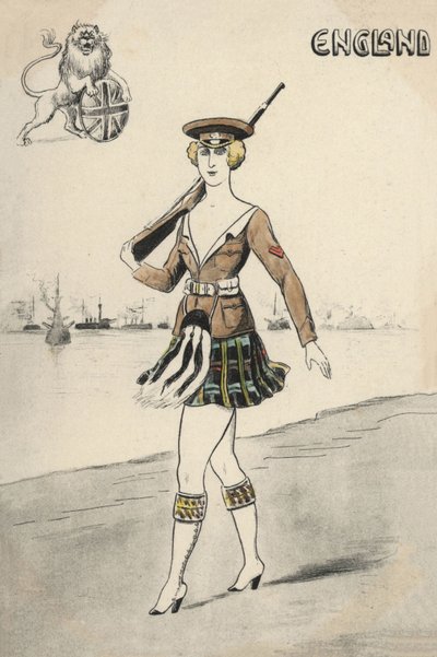 Mädchen in schottischer Uniform von English School