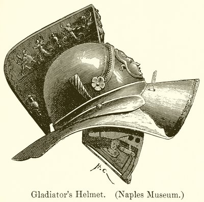 Gladiatorenhelm (Museum von Neapel) von English School