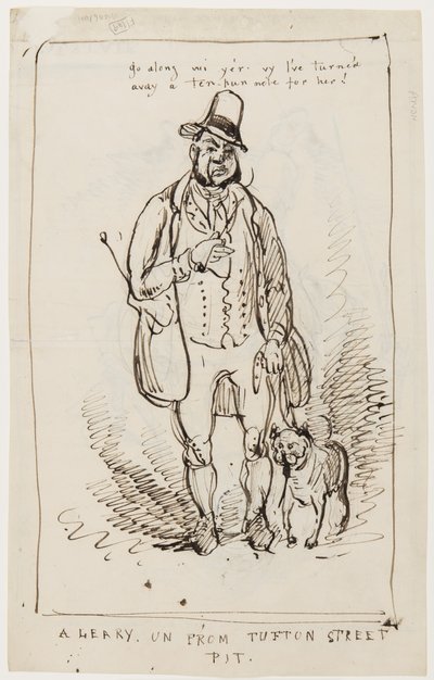 Geh weiter, warum ich habe einen Zehn-Pfund-Schein für sie abgelehnt! Ein Leary aus der Tufton Street Pit, ca. 1825 von English School