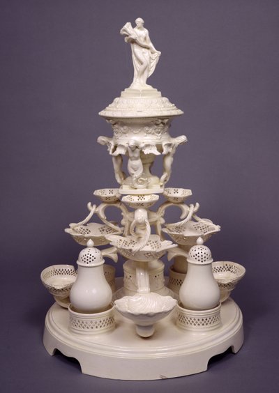 Grand Plat de Menage oder Tischaufsatz, Leeds Pottery, ca. 1780 von English School