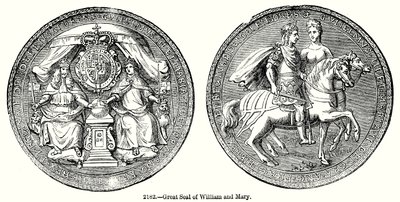 Großes Siegel von Wilhelm und Maria (Gravur) von English School